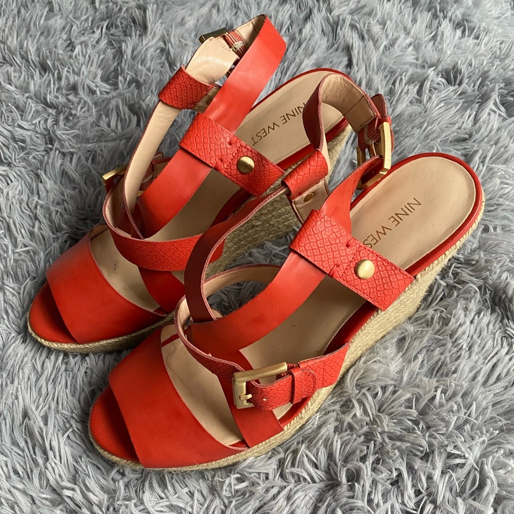 Nine West Wedge w/ Adjustable Heel Strap